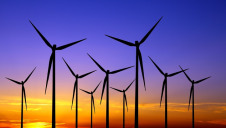 The wind drought meant that at times turbine blades sat idle for days